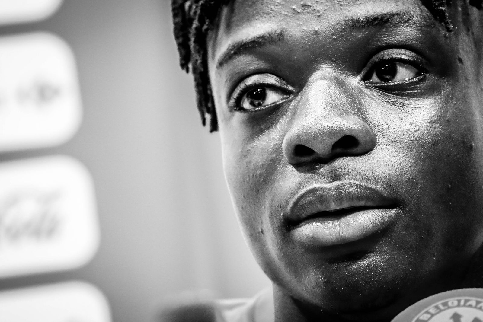 Belgium s Jeremy Doku pictured during a press conference, PK, Pressekonferenz after a training session of Belgian national soccer team the Red Devils, Tuesday 01 September 2020 in Tubize. The team is preparing for the Nations League international competition. BRUNOxFAHY PUBLICATIONxINxGERxSUIxAUTxONLY x05849562x