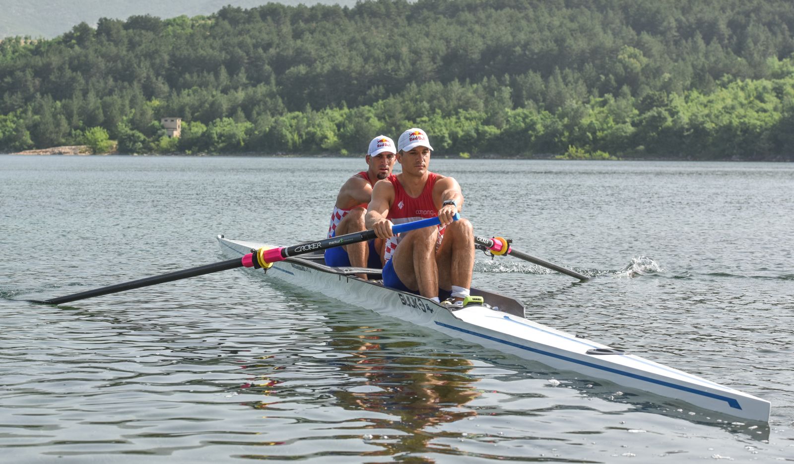 22.06.2021., Perucko jezero - Braca Martin i Valent Sinkovic na zavrsnim pripremama za OI u Tokiju na Peruckom jezeru. 

Photo Sasa ZinajaNFoto