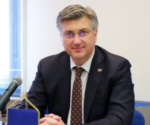 Zagreb, 2.5.2022 - Zajednièka sjednica Predsjednitva i Nacionalnog vijeæa HDZ-a. Na slici Andrej Plenkoviæ. Foto Hina/ HDZ/ ik