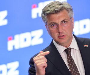 02.05.2022., HDZ, Zagreb - Zajednicka sjednica Predsjednistva i Nacionalnog vijeca HDZ-a. Andrej Plenkovic obratio se novinarima. Photo: Marko Prpic/PIXSELL