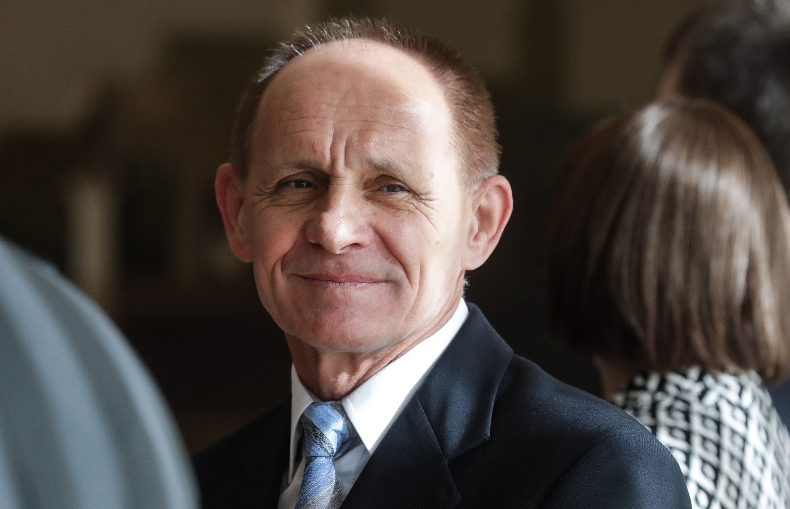03.02.2022.,Zagreb, u prigodi tridesete obljetnice Preleta za Hrvatsku, Predsjednik Republike odlikovao za pokazanu osvjedocenu hrabrost i junastvo u Domovinskom ratu Redom kneza Domagoja s ogrlicom umirovljenog pukovnika Hrvatske vojske Danijela Borovica.   Photo: Robert Anic/PIXSELL