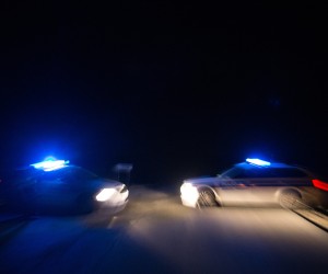 04.02.2016., Ivanic Grad -  Zbog prometne nesrece sa smrtnim ishodom policija je blokirala promet Zutickom ulicom u Ivanic Gradu.rPhoto: Davor Puklavec/PIXSELL