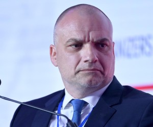 05.04.2022., Zagreb - Povodom 30. godisnjice americko - hrvatskih diplomatsko gospodarskih odnosa u hotelu Hilton Garden Inn Zagreb se odrzava U.S. - Croatia Forum. 
Panel: Security and International Relations
- Richard W. Downing, Deputy Assistant Attorney General, U.S. Department of Justice
- Dragan Lozanci, National Security and Defense Advisor to the Croatian President
- Davor Bozinovic, Minister of Interior and Deputy Prime Minister
- Lauren Speranza, Director of the Transatlantic Defense and Security program, Center for European Policy Analysis (CEPA)
-  Daniel Markic, Head of Security Intelligence Agency
- Moderator: Igor Alborghetti, Express Photo: Igor Soban/PIXSELL