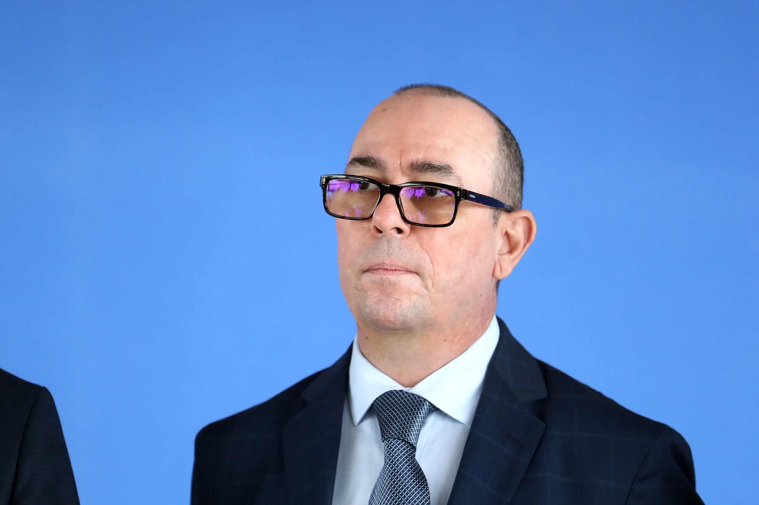 06.05.2022., Zagreb - U nacionalnoj i sveucilisnoj knjiznici odrzano je potpisivanje kolektivnog ugovora za drzavne sluzbenike i namjestenike te Temeljnog kolektivnog ugovora za sluzbenike i namjestenike u javnim sluzbama. Izjava nakon potpisivanja ugovora. Dubravko Jagic. Photo: Luka Stanzl/PIXSELL