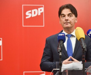 08.02.2022., Zagreb - U sjedistu SDP-a odrzana je konferencija za medije o prijedlogu pomoci umirovljenicima u borbi protiv inflacije. Branko Grcic Photo: Davorin Visnjic/PIXSELL