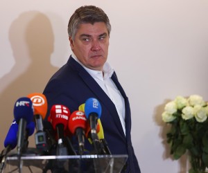 08.04.2022., Mostar - Prije sastanka sa predsjednicima stranaka Hrvatskog narodnog sabora u Bosni i Hercegovini, hrvatski predsjednik Zoran Milanovic obratio se medijima. Photo: Dejan Kapetanovic/PIXSELL