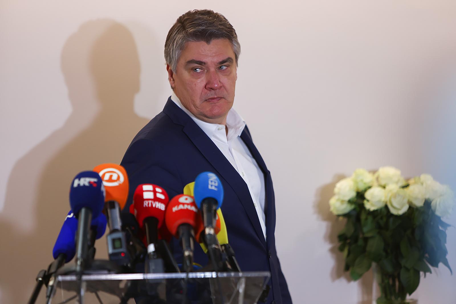 08.04.2022., Mostar - Prije sastanka sa predsjednicima stranaka Hrvatskog narodnog sabora u Bosni i Hercegovini, hrvatski predsjednik Zoran Milanovic obratio se medijima. Photo: Dejan Kapetanovic/PIXSELL