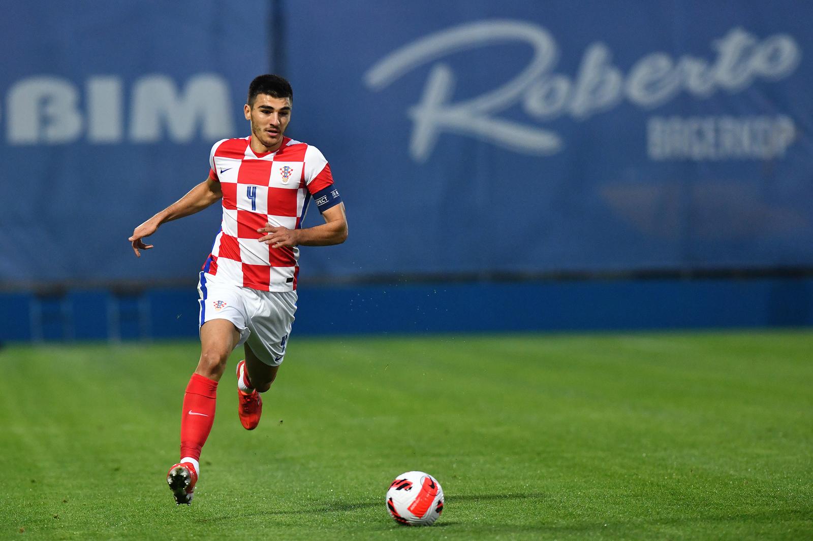 08.10.2021.,Varazdin - Hrvatska U-21 reprezentacija  u kvalifikacijama za Euro igra protiv Norveske. Photo: Vjeran Zganec Rogulja/PIXSELL