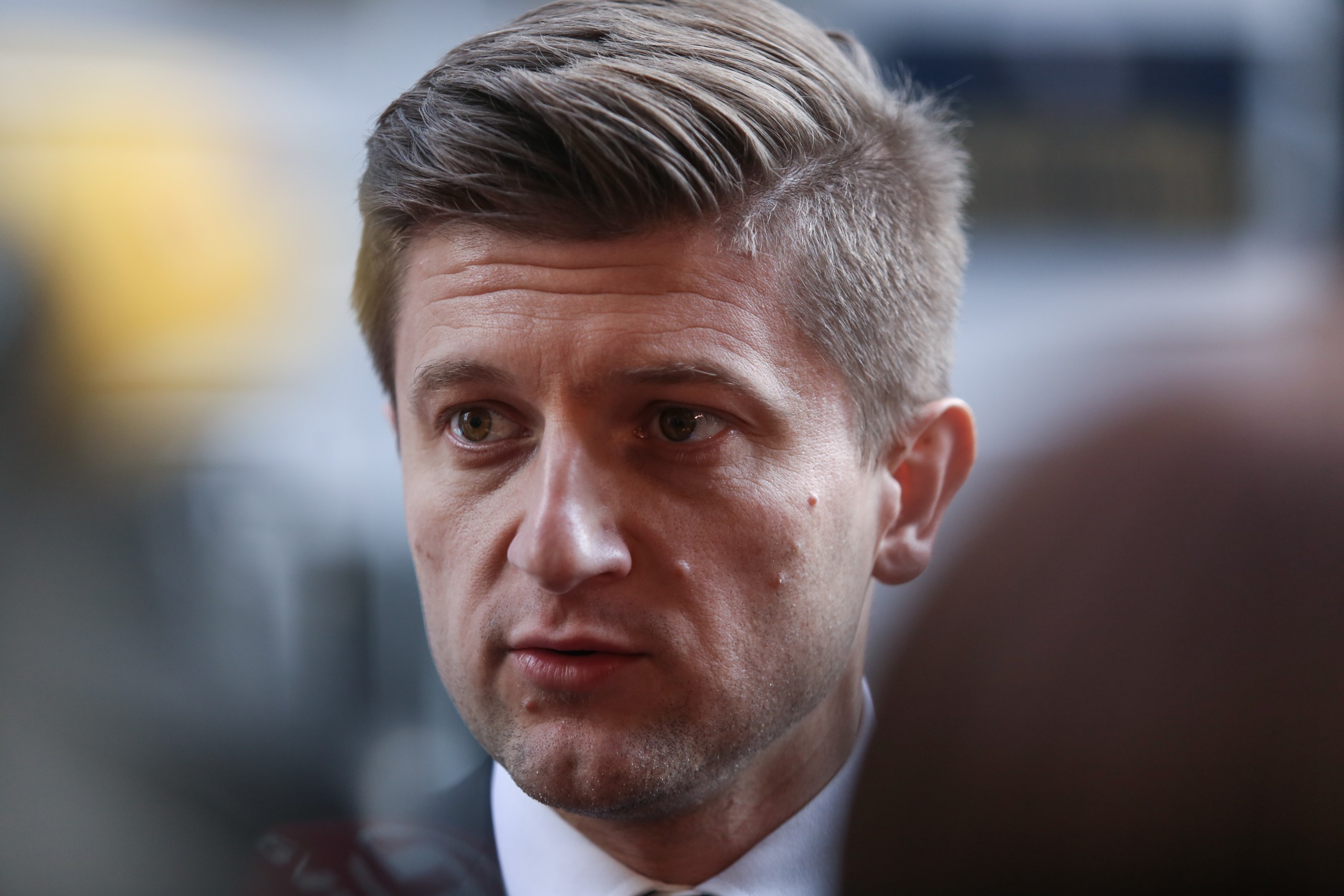 11.03.2017., Zagreb - Ministar financija Zdravko Maric odrazao je konferenciju za medije ispred Ministarstva financija u povodu objave stabilnih izgleda za kreditni rejting Hrvatske od medjunarodne agencije Moody's. rPhoto: Igor Soban/PIXSELL