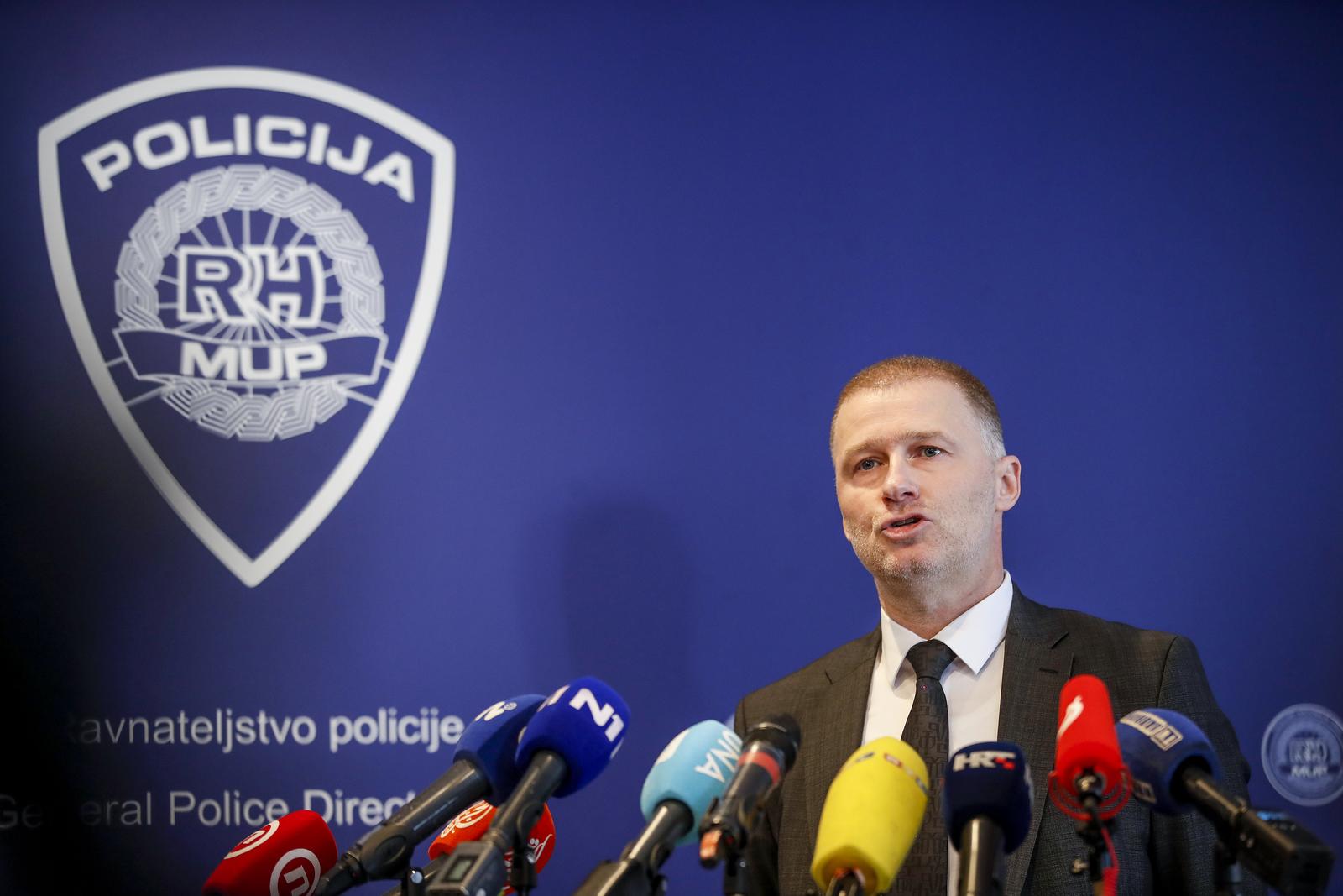 12.01.2022., Zagreb - S obzirom na iskazani interes za izjavom predstavnika hrvatske policije koji je proteklih dana boravio u posjetu MUP-u Republike Srbije po pitanju traganja za nestalim Matejem Perisem,  Izjavu za medije dao je pomocnik glavnog ravnatelja policije i nacelnik Uprave kriminalisticke policije Antonio Gerovac. Photo: Slavko Midzor/PIXSELL
