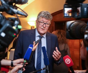 12.09.2019., Zagreb - U Kristalnoj dvorani hotela Westina odrzana je humanitarna gala vecera francusko-hrvatske trgovinske i industrijske komore. Prikupljena sredstva namijenjena su projektu Zaklade - djecja onkologija Rebro kojemu je cilj izgradnja i opremanje novog odjela djecje hematologije i onkologije u Zagrebu u sastavu KBC-a Zagreb. Ravnatelj KBC-a Zagreb Ante Corusic Photo: Marin Tironi/PIXSELL