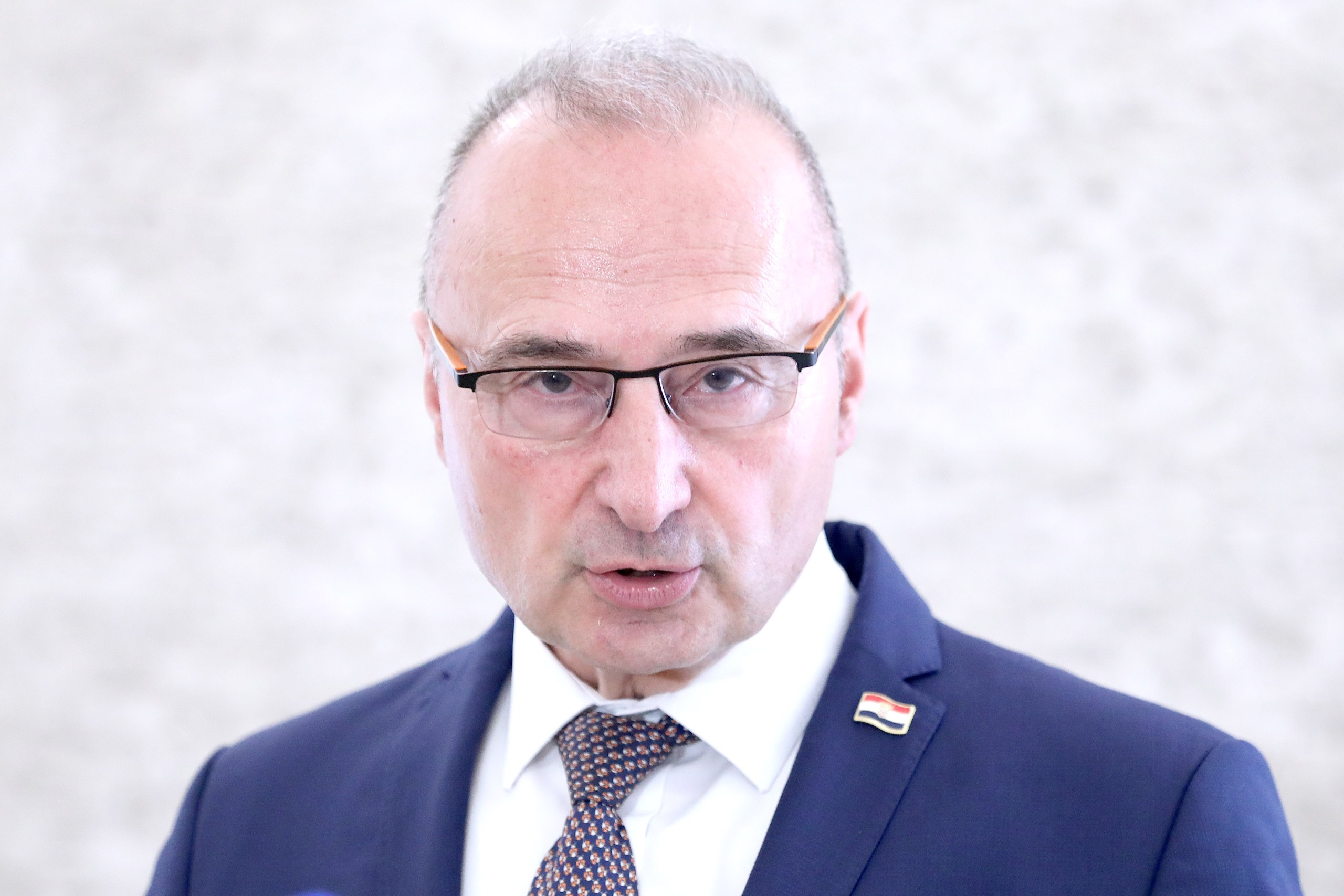 13.05.2022., Zagreb - Na konferenciji za medije odrzanoj u Hrvatskom saboru ministar vanjskih i europskih poslova Gordan Grlic Radman komentirao je aktualna dogadjanja. Photo: Patrik Macek/PIXSELL
