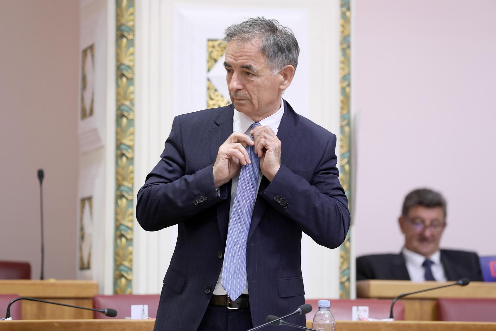 13.05.2022., Zagreb -  Zastupnici su tjedni rad zavrsili glasovanjem o raspravljenim tockama dnevnog reda. Prema ocekivanjima SDP-ov prijedlog zakona o prekidu trudnoce nije dobio potreban broj glasova. Milorad Pupovac   Photo: Patrik Macek/PIXSELL