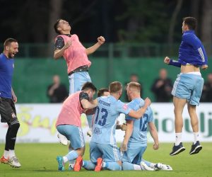 15.05.2022., stadion Subicevac, Sibenik - Hrvatski Telekom Prva liga, 35. kolo, HNK Sibenik - GNK Dinamo. Stefan Ristovski, Petar Bockaj Photo: Luka Stanzl/PIXSELL