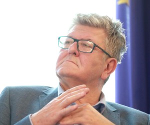 16.06.2020., Zagreb - Hrvatsko novinarsko drustvo. Hrvatska lijecnicka komora (HLK) organizirala je tribinu pod nazivom Lijecnistvo i zdravstvo programi, rjesenja, obecanja na kojoj su predstavnici vodecih politickih stranaka i koalicija, HDZ-a, Restart koalicije, Mosta i Domovinskog pokreta clanovima HLKa i medijima predstavili svoj predizborni program iz podrucja zdravstva. Ivan Bekavac, Ante Corusic, Danko Vrdoljak, Milan Vrkljan. Photo: Sanjin Strukic/PIXSELL
