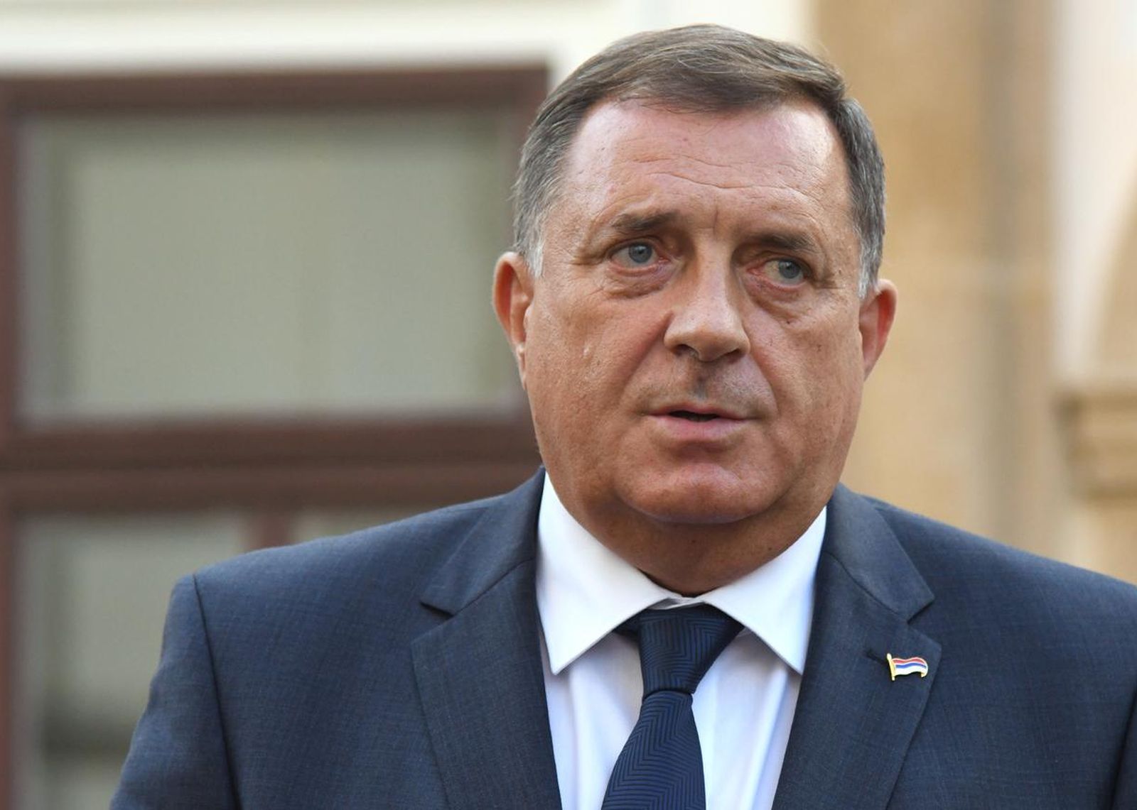 16.09.2020., Zagreb - Clana predsjednistva BiH Milorad Dodik obratio se medijima nakon sastanka s predsjednikom Vlade RH Andrejom Plenkovicem u Banskim dvorima.rPhoto: Josip Regovic/PIXSELL