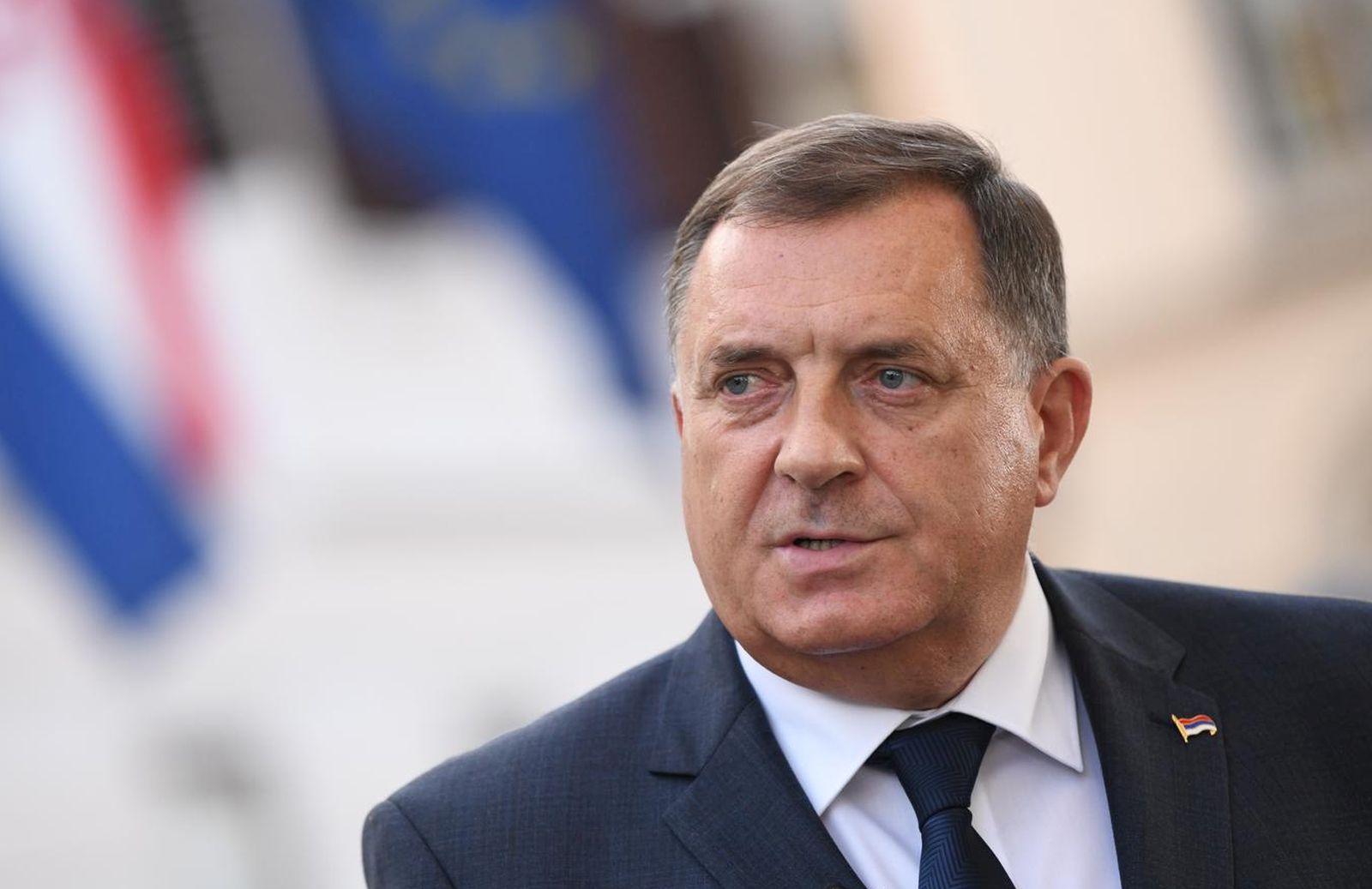 16.09.2020., Zagreb - Clan predsjednistva BiH Milorad Dodik obratio se medijima nakon sastanka s predsjednikom Vlade RH Andrejom Plenkovicem u Banskim dvorima.rrPhoto: Josip Regovic/PIXSELL