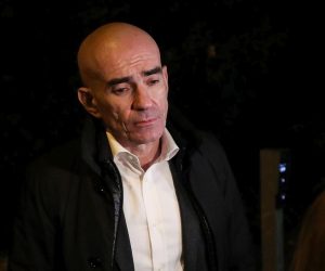 16.11.2021., Zagreb - Uhicena je bivsa zamjenica zupanijskog drzavnog odvjetnika u Zagrebu Mirela Aleric Puklin i njezin suprug Goran Puklin. Sumnja se da je tuziteljica Piruski Canjugi  davala informacije u predmetu Agrokor. Dolazak osumnjicenih na ispitivanje. Odvjetnik Gorana Puklina Ljubo Pavasovic Viskovic dolazi na DORH. 
 Photo: Goran Stanzl/PIXSELL
