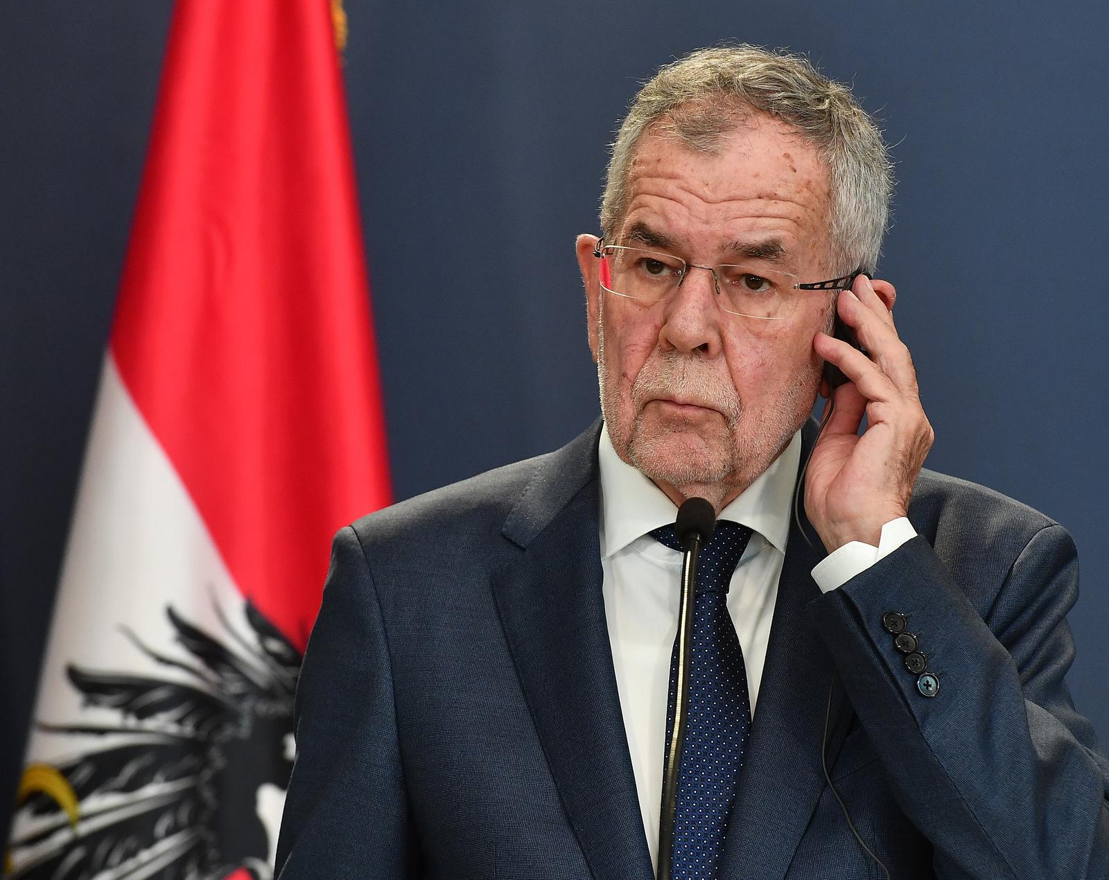 Beograd: Konferencija za medije Van der Bellena i Aleksandra Vučića 17.10.2018., Beograd, Srbija - Predsjednik Austrije Alexander Van der Bellen doputovao je u sluzbeni posjet Srbiji. Zajednicka konferencija za medije. Photo: Srdjan Ilic/PIXSELL