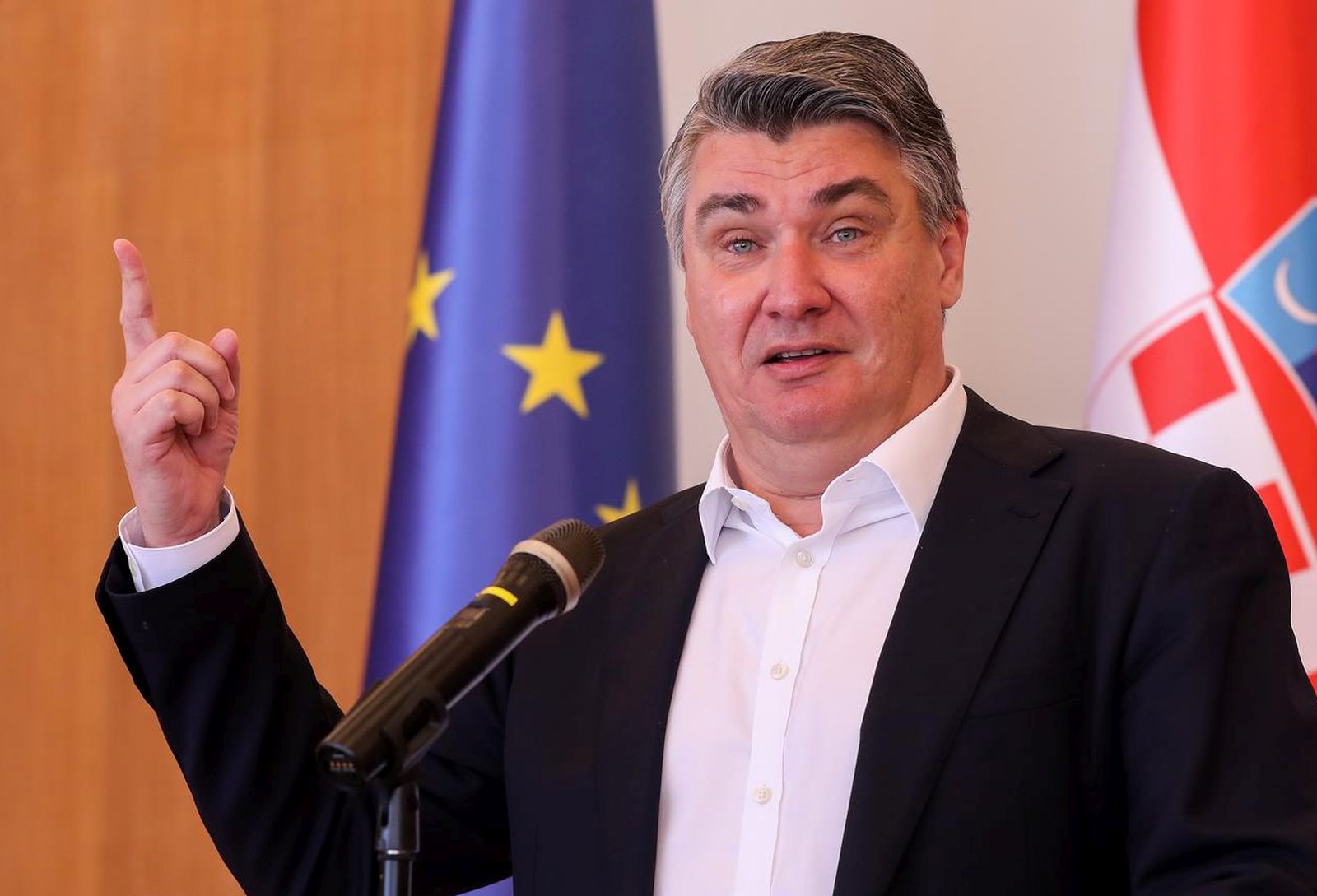 18.05.2022., Zagreb - Predsjednik Republike Hrvatske Zoran Milanovic odrzao je konferenciju za medije Photo: Zeljko Hladika/PIXSELL