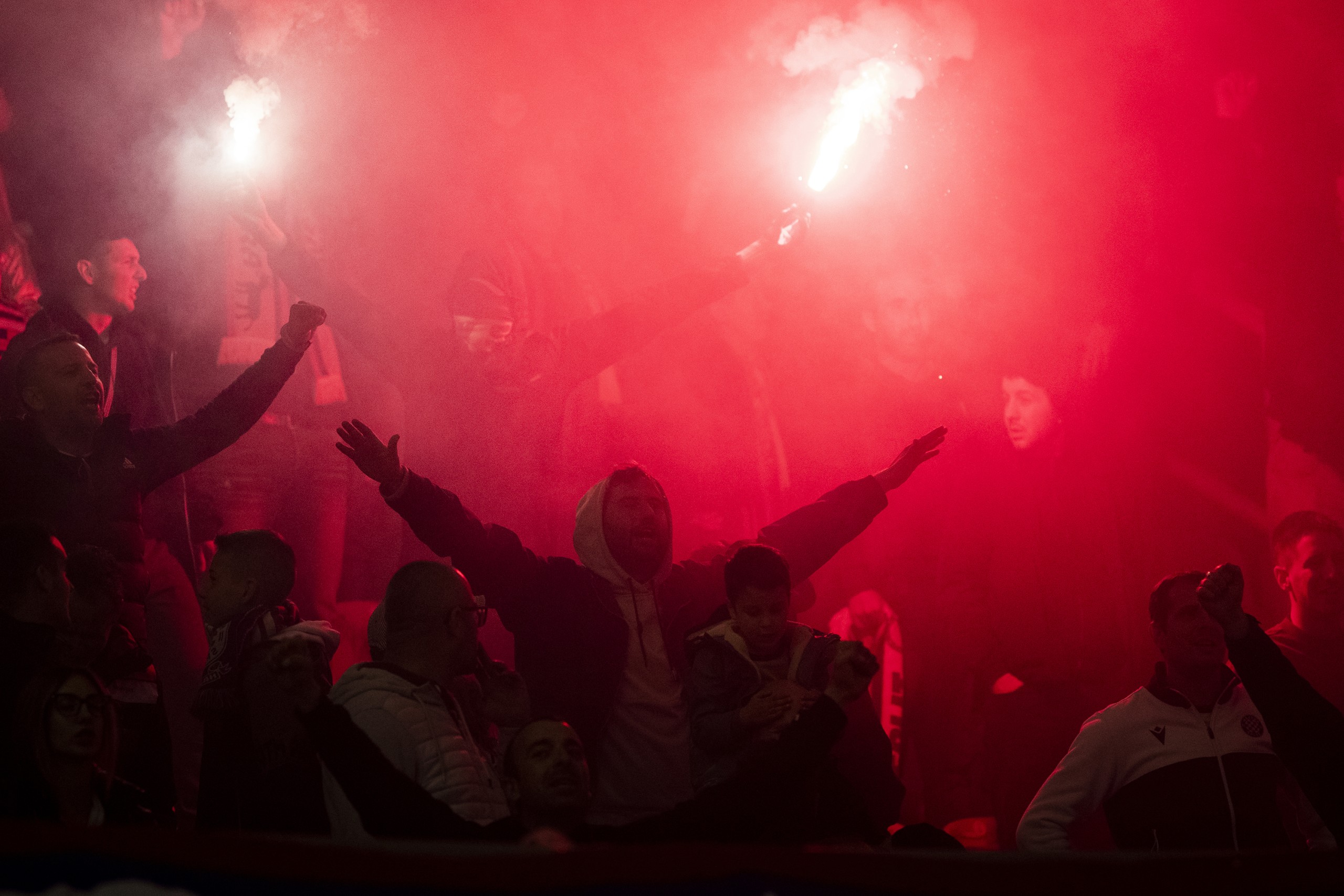 20.04.2022., stadion Poljud, Split - Hrvatski Telekom Prva liga, 09. kolo, HNK Hajduk - GNK Dinamo. Photo: Milan Sabic/PIXSELL