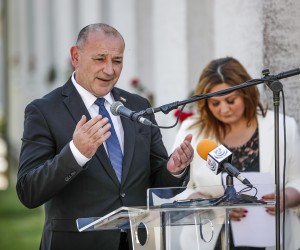 20.05.2022., Lobor - Otkrivanje spomen biste prvom hrvatskom predsjedniku Franji Tudjmanu povodom 100. godisnjice rodjenja Photo: Slavko Midzor/PIXSELL