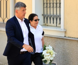 20.05.2022., Beograd, Srbija - Ispracaj Mateja Perisa u crkvi Svetog Antuna Padovanskog gdje misu predvodi mons. Stanislav Hocevar. Tijelo Mateja Perisa je pronadjeno u Dunavu nakog sto je nestao u noci 31. prosinca 2021. godine. Photo: Davor Javorovic/PIXSELL