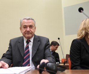 20.10.2014., Muenchen, Njemacka - Nastavak sudjenja Josipu Perkovicu i Zdravku Mustacu za ubojstvo Stjepana Djurekovica 1983. u Njemackoj. Zdravko Mustac. rPhoto: Boris Scitar/Vecernji list