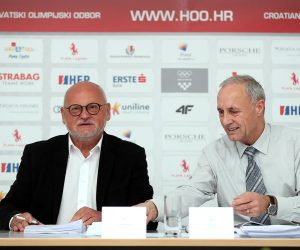 Zagreb: Sjednica Vijeća HOO-a 22.01.2019., Zagreb - Sjednica Vijeca HOO-a na kojoj se raspravljalo o unaprjedjenju statusa sporta u Republici Hrvatskoj. Zlatko Matesa, Josip Cop. rPhoto: Goran Stanzl/PIXSELL