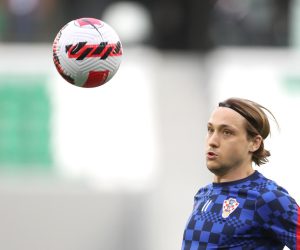 26.03.2022., Katar, Doha - Prijateljski turnir na kojem nastupaju Katar, Bugarska, Slovenija i Hrvatska priprema je za nadolazece Svjetsko prvenstvo. Prijateljska nogometna utakmica na stadionu Education City, Hrvatska - Slovenija. Photo: Igor Kralj/PIXSELL
