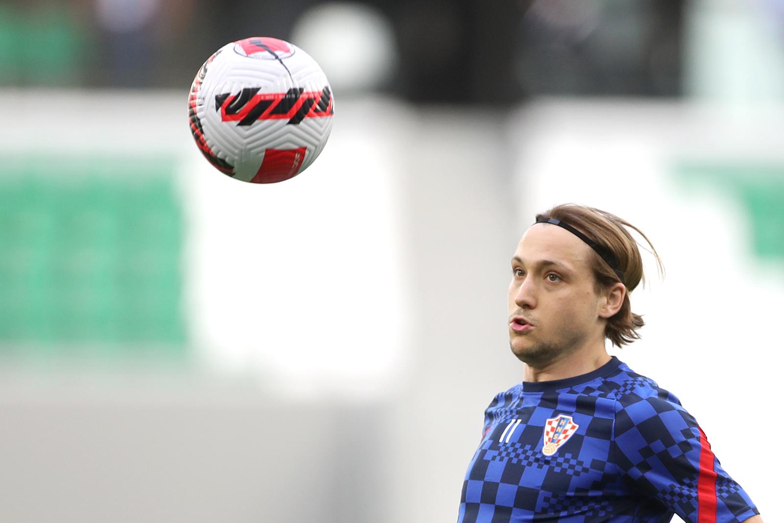 26.03.2022., Katar, Doha - Prijateljski turnir na kojem nastupaju Katar, Bugarska, Slovenija i Hrvatska priprema je za nadolazece Svjetsko prvenstvo. Prijateljska nogometna utakmica na stadionu Education City, Hrvatska - Slovenija. Photo: Igor Kralj/PIXSELL