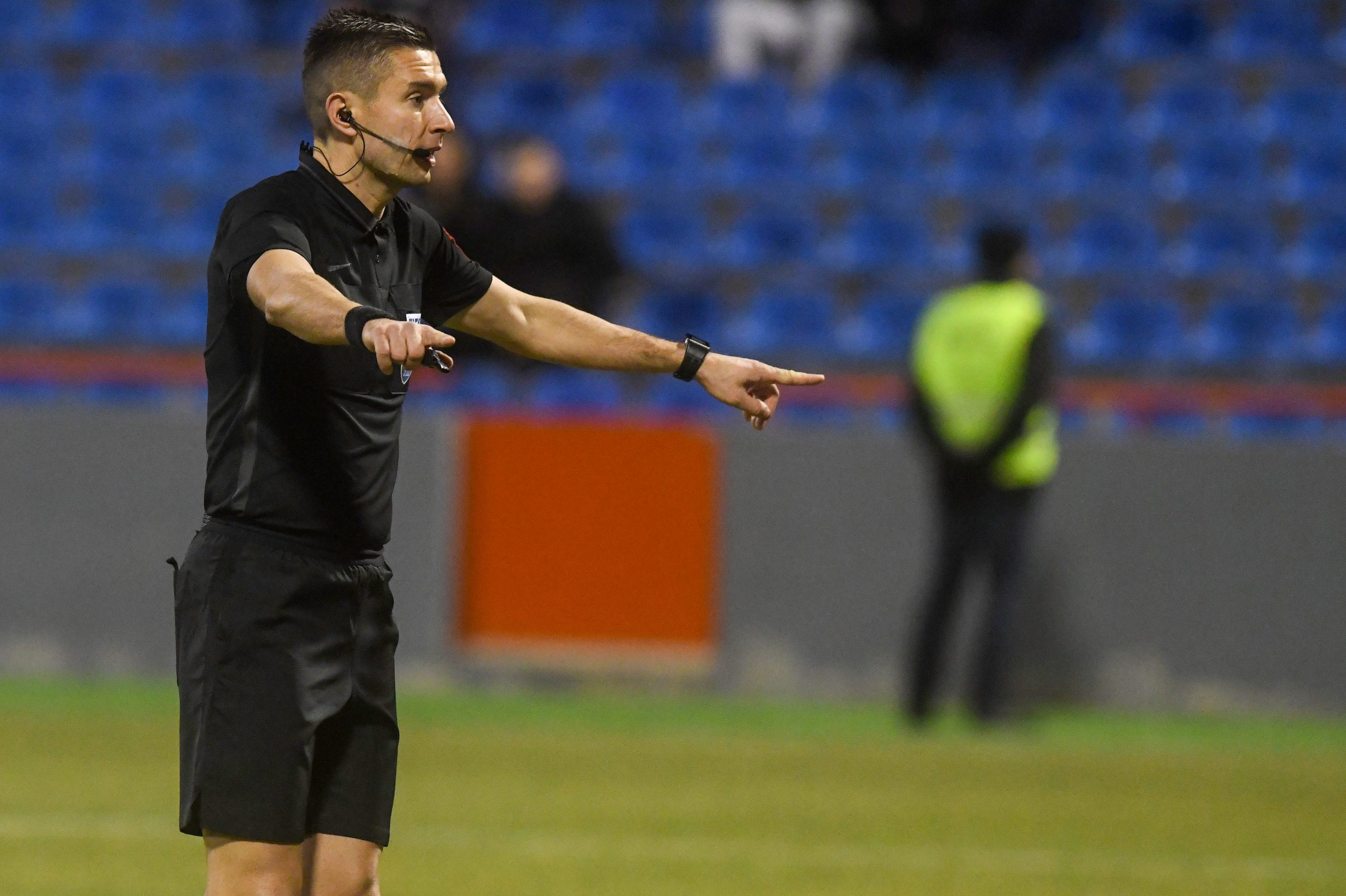 29.01.2022., stadion Subicevac, Sibenik - Hrvatski Telekom Prva liga, 21. kolo, HNK Sibenik - HNK Hajduk. Sudac Mario Zebec   Photo: Hrvoje Jelavic/PIXSELL