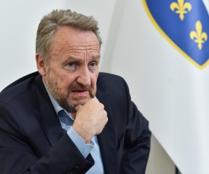 09.05.2022., Sarajevo, Bosna i Hercegovina - Bakir Izetbegovic, predsjednik Stranke demokratske akcije (SDA) BiH.   Photo: Sasa Zinaja/NFOTO