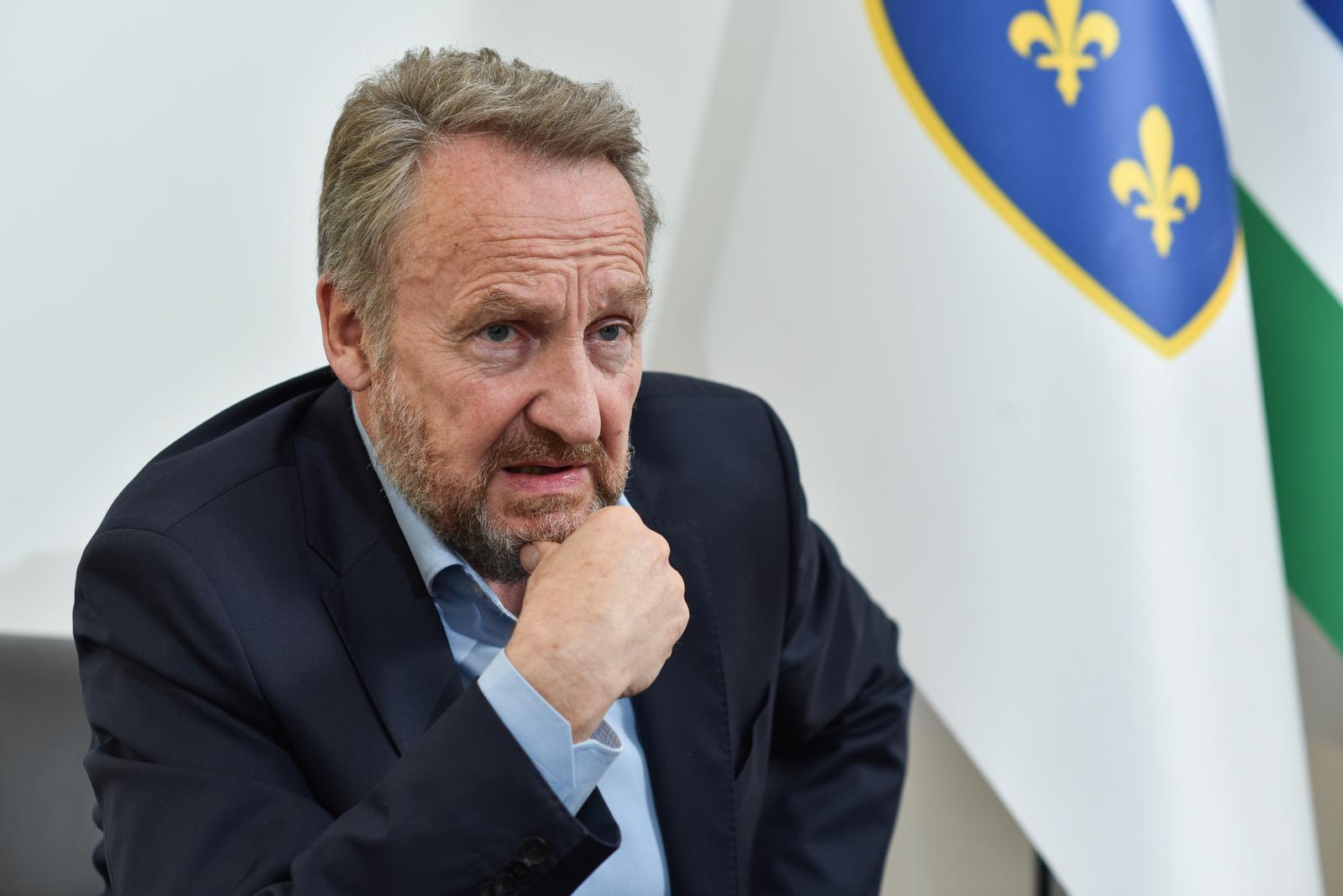 09.05.2022., Sarajevo, Bosna i Hercegovina - Bakir Izetbegovic, predsjednik Stranke demokratske akcije (SDA) BiH.   Photo: Sasa Zinaja/NFOTO