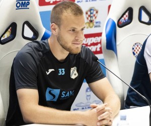 25.05.2022., Split - Konferencija za medije HNK Rijeka uoci utakmice finala kupa na Poljudu.
Hrvoje Smolcic, Goran Tomic
Photo: Milan Sabic/PIXSELL Photo: Milan Sabic/PIXSELL