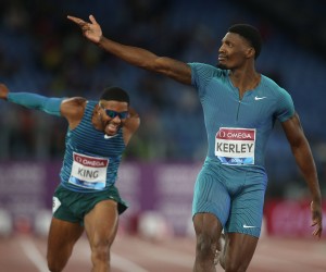 ROME, Italy - 09.06.2022: KERLEY Fred compete and win 100 M MEN in the IAAF Wanda Diamond League - Golden Gala meeting 2022 in Stadio Olimpico in Rome. PUBLICATIONxNOTxINxITA Copyright: xMarcoxIacobuccix/xipa-agency.netx/xMarcoxIacobuccix 0