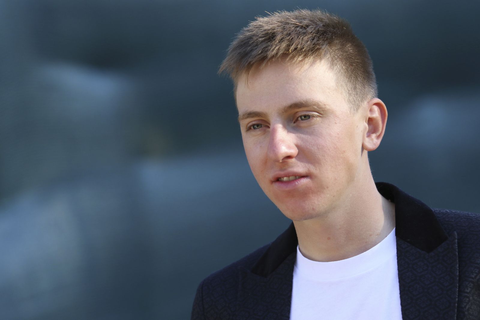 Festival dello Sport 2021 - iFdS - . Trento, Italiy on October 10, 2021. Slovenia's winner of Tour de France, Tadej Pogacar.. (Photo by Pierre Teyssot/ESPA-Images)(Credit Image: © ESPA Photo Agency/CSM via ZUMA Wire) (Cal Sport Media via AP Images)