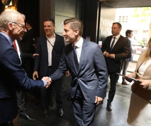 Zagreb, 07.06.2022 -  Konferencija "Eurotransformacija Hrvatske". Na slici Boris Vujèiæ i Zdravko Mariæ. foto HINA/ Danijel KASAP/ ik