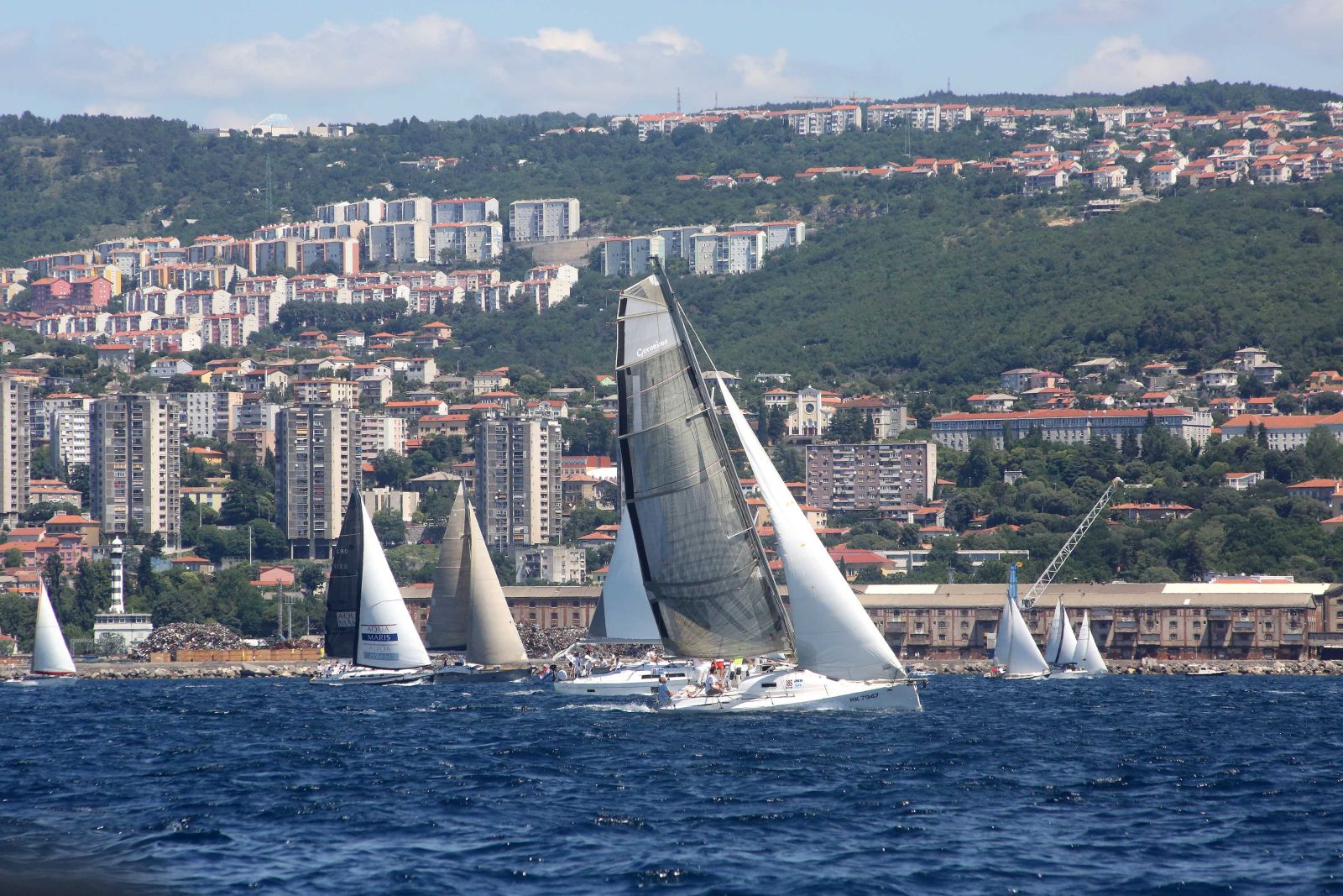 Rijeka,11.06.2022.- Uz nastup 164 posada u subotu je odrana 23. jedrilièarska regata Fiumanka. Pobjednièka posada je iz Italije na brodu Portopiccolo-Prosecco Doc.