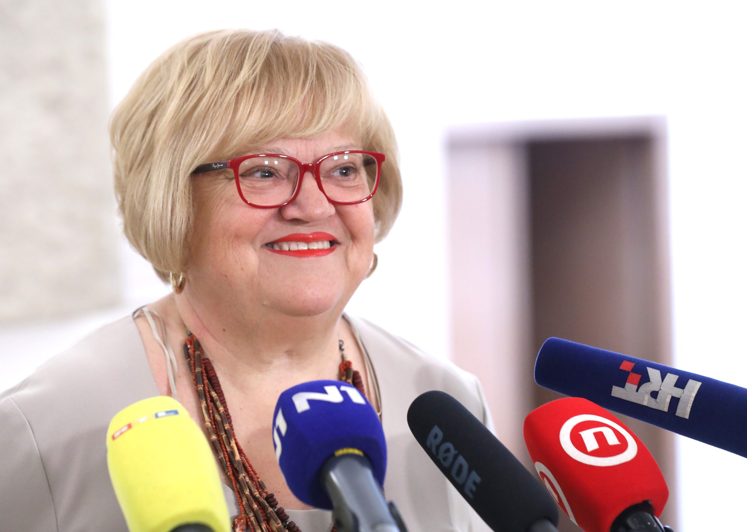 Zagreb, 15.06.2022. - Hrvatski sabor, izjava za medije Anke Mrak Taritaš. Na fotografiji Anka Mrak Taritaš.
foto HINA/ Admir BULJUBAŠIĆ/ abu