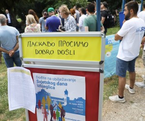 Zagreb, 25.06.2022. - Prigodni cjelodnevni program obilježavanja Svjetskog dana izbjeglica u parku  Ribnjak. foto HINA/ Lana SLIVAR DOMINIĆ/ lsd
