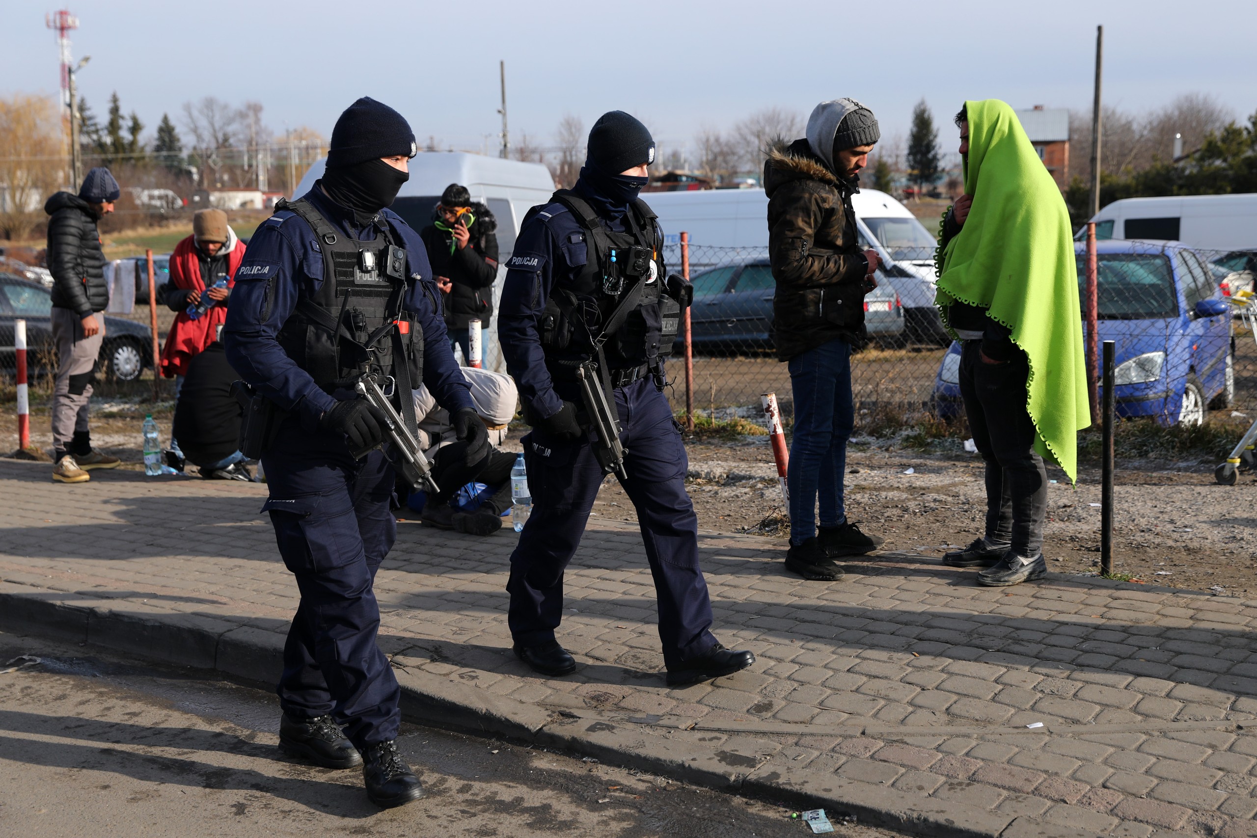 01.03.2022., Medyka, Poljska - Na granicnom prijelazu izmedju Ukrajine i Poljske u gradu Medyka i danas su velike guzve. Mnogo je izbjeglica provelo noc u satorima i vani, a temperatura se spustala ispod nule.  Photo: Armin Durgut/PIXSELL