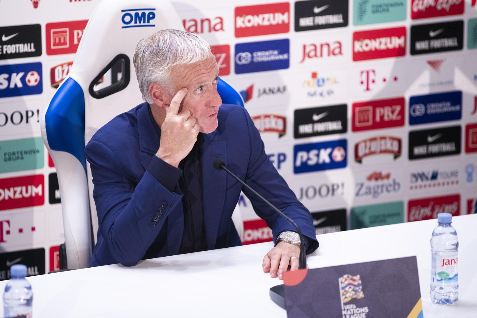 06.06.2022., Stadion Poljud, Split - UEFA Liga nacija, Liga A, skupina 1, 2. kolo, Hrvatska - Francuska. Konferencija za medije nakon utakmice.
Izbornik Francuske Didier Deschamps Photo: Milan Sabic/PIXSELL