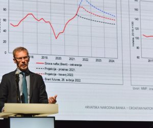 7.6.2022., Zagreb - U Tvornici kulture odrzana je konferencija pod nazivom Eurotransformacija Hrvatske. Medju ostalima govorili su Zdravko Maric ministar financija, Boris Vujcic guverner HNB, te Sandra Svaljek zamjenica guvernera HNB. Photo: Davorin Visnjic/PIXSELL