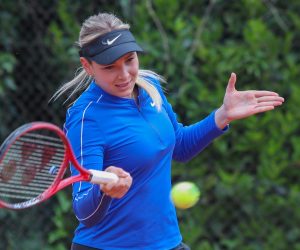 11.05.2020., Zagreb - Okupljanje i druzenje s novinarima Hrvatske Fed Cup reprezentacije na teniskim terenima HTK Zagreb. Donna Vekic. rPhoto: Luka Stanzl/PIXSELL