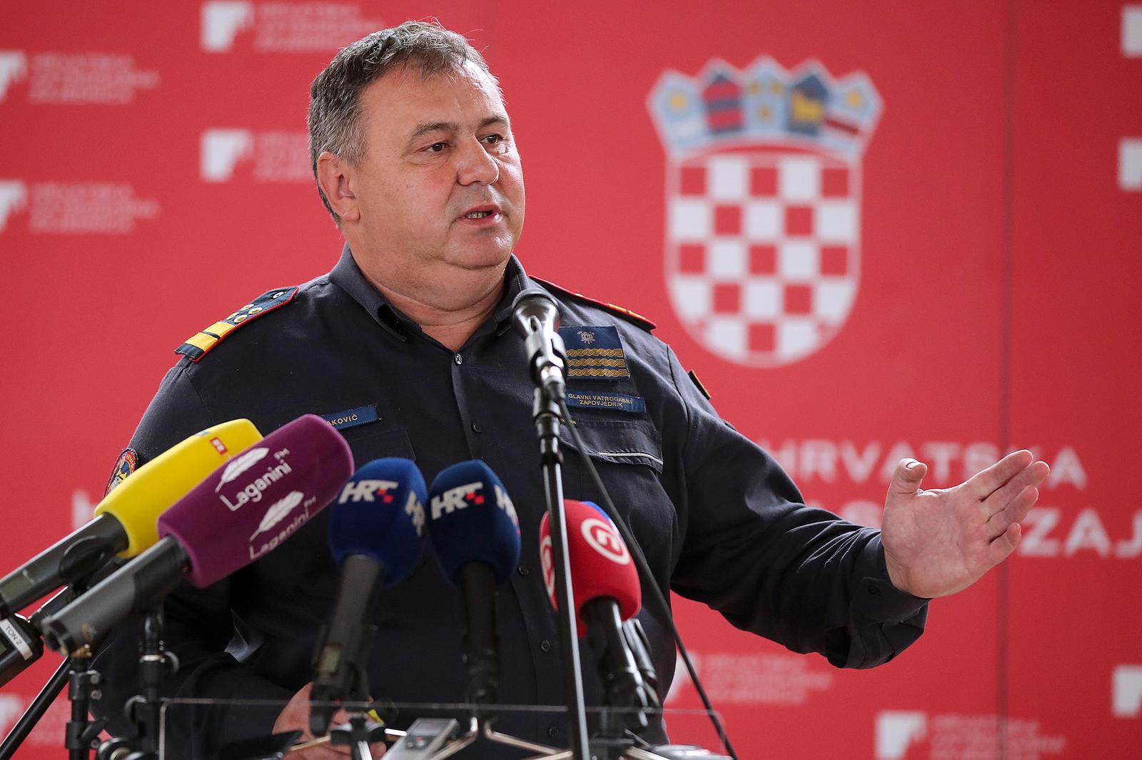 11.10.2021., Zagreb - Konferencija za medije o analizi protupozarne sezone 2021. Slavko Tucakovic. 
  Photo: Goran Stanzl/PIXSELL