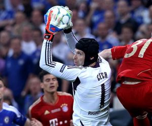 19.05.2012., Muenchen, Njemacka - Finalna utakmica Lige prvaka, FC Bayern Muenchen - Chelsea FC. Chelsea je osvojio Lgu prvaka boljim izvodjenjem jedanaesteraca 5-4, nakon sto je u regularnom dijelu i produzetcima rezultat bio 1-1. Petr Cech. rPhoto: Goran Stanzl/PIXSELL