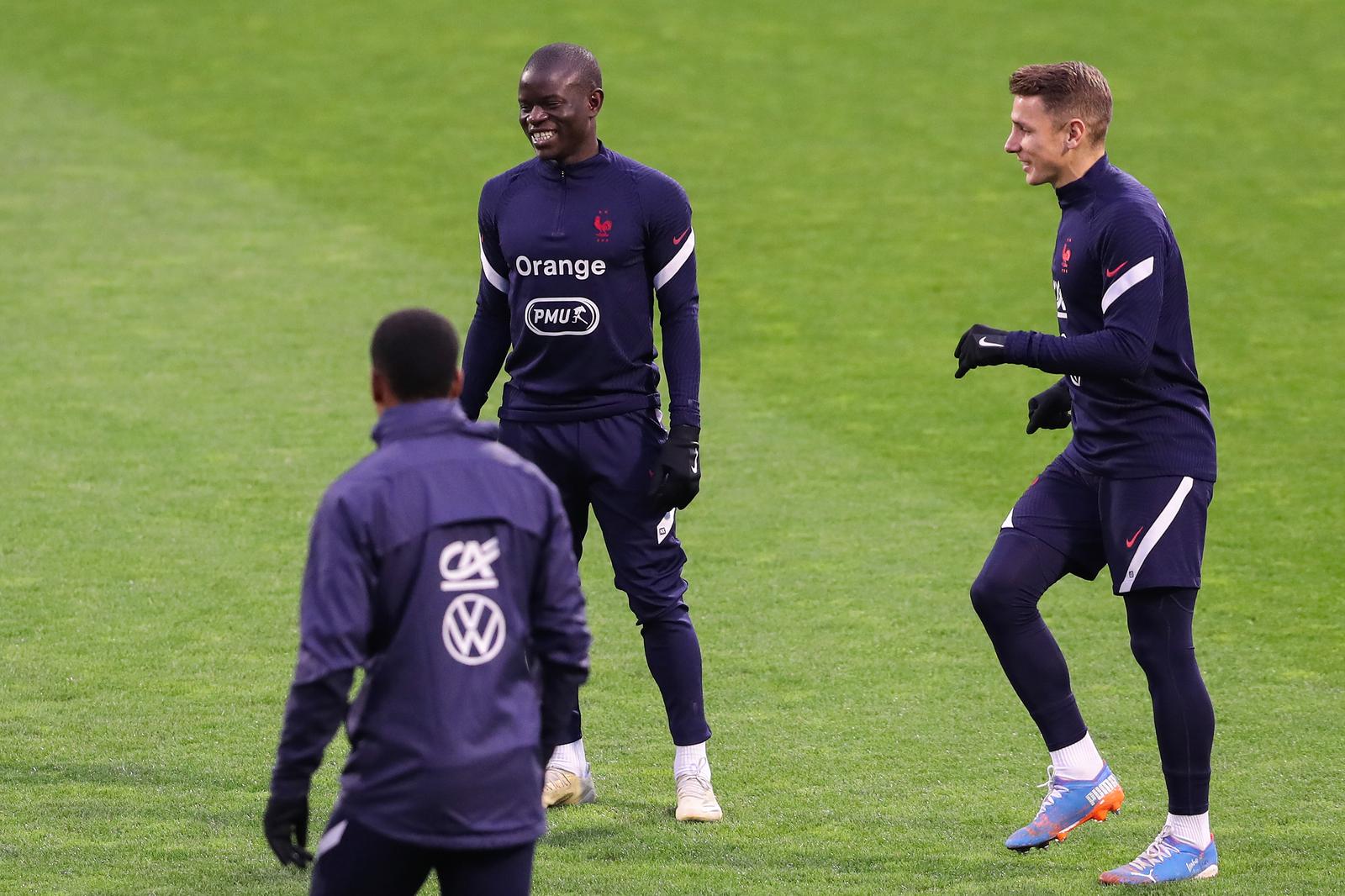 13.10.2020., Zagreb - Francuska nogometna reprezentacija odradila je trening na stadionu Maksimir uoci utakmice s Hrvatskom u Ligi nacija. NGolo Kante. rPhoto: Luka Stanzl/PIXSELL