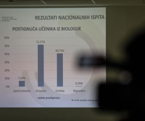 17.06.2022., Zagreb - Predstavljanje rezultata nacionalnih ispita provedenih u 8. razredu osnovnih skola u svibnju ove skolske godine. Rezultate nacionalnih ispita predstavio je ravnatelj Nacionalnog centra prof. Vinko Filipovic. Photo: Jurica Galoic/PIXSELL