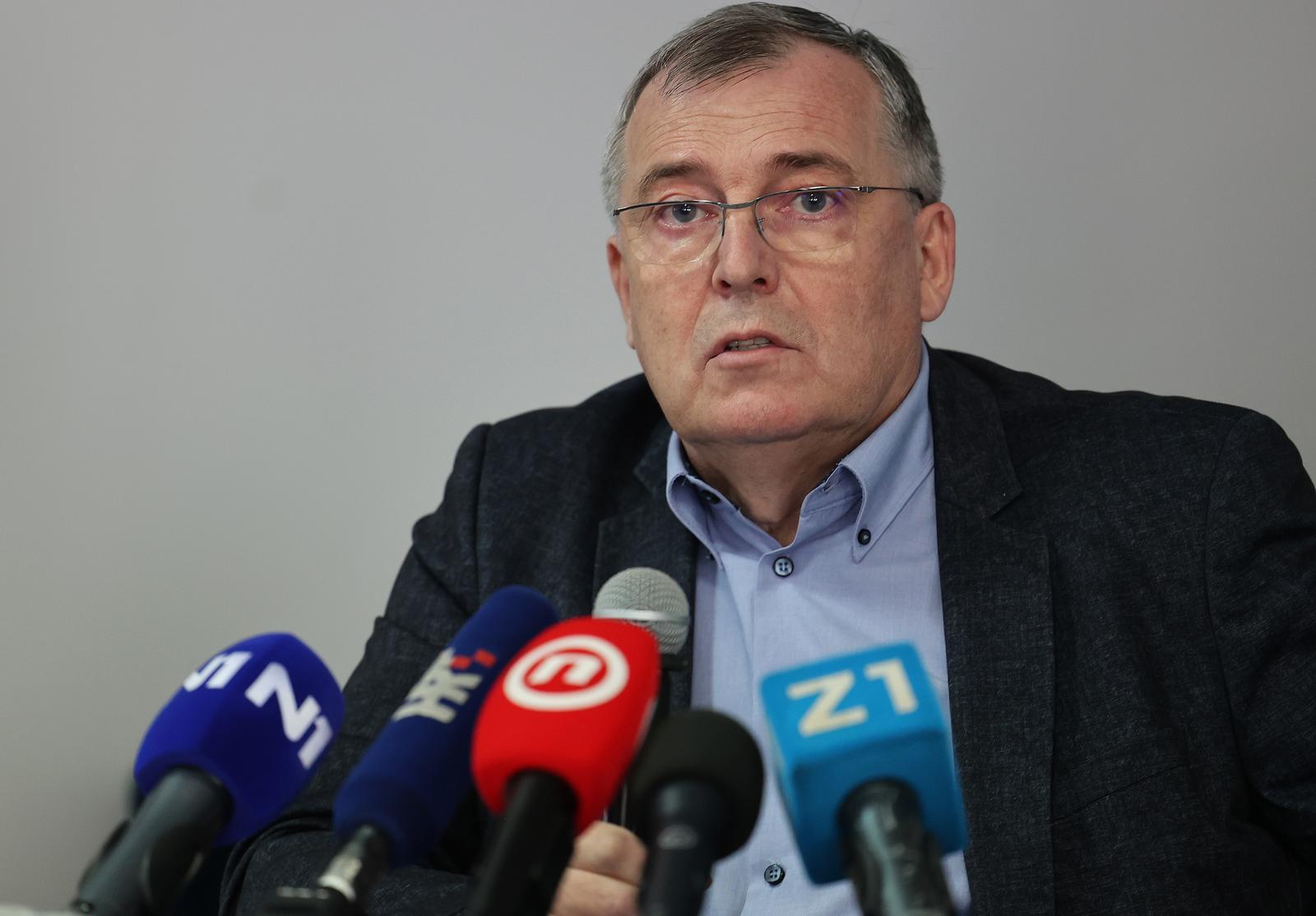 18.03.2022., Kaptol 27, Zagreb - Konferencija za medije povodom pokretanja Hrvatske lige za hipertenziju. Govornici koji su sudjelovali na konferenciji : Davor Milicic, Krunoslav Capak, Maja Baretic, Bojan Jelakovic, Ivana Petrovic.  Photo: Marko Prpic/PIXSELL
